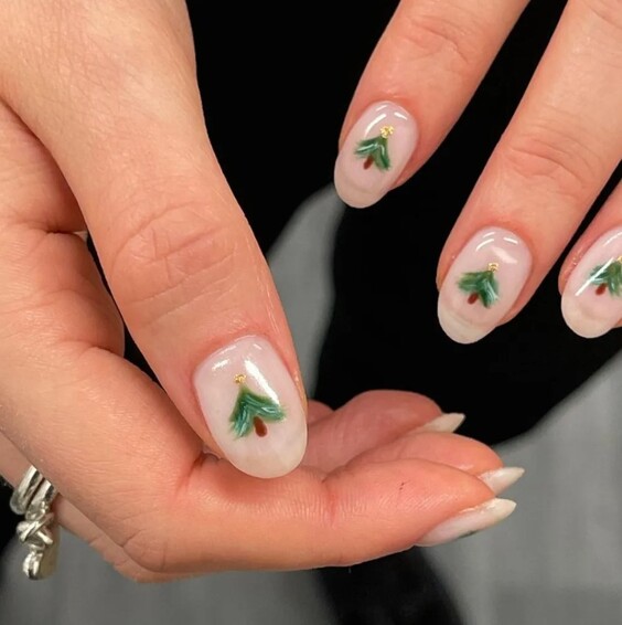 Новорічний манікюр: тренди, які захочеться повторити! Велика добірка фото %D0%B5%D0%BB%D0%BA%D0%B8, 77, Новорічний манікюр: тренди, які захочеться повторити! Велика добірка фото новогодний маникюр