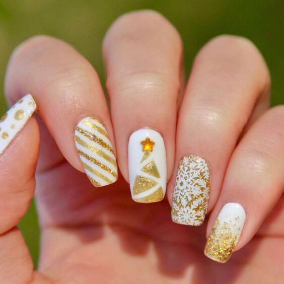 Новорічний манікюр: тренди, які захочеться повторити! Велика добірка фото %D0%B5%D0%BB%D0%BA, 76, Новорічний манікюр: тренди, які захочеться повторити! Велика добірка фото новогодний маникюр