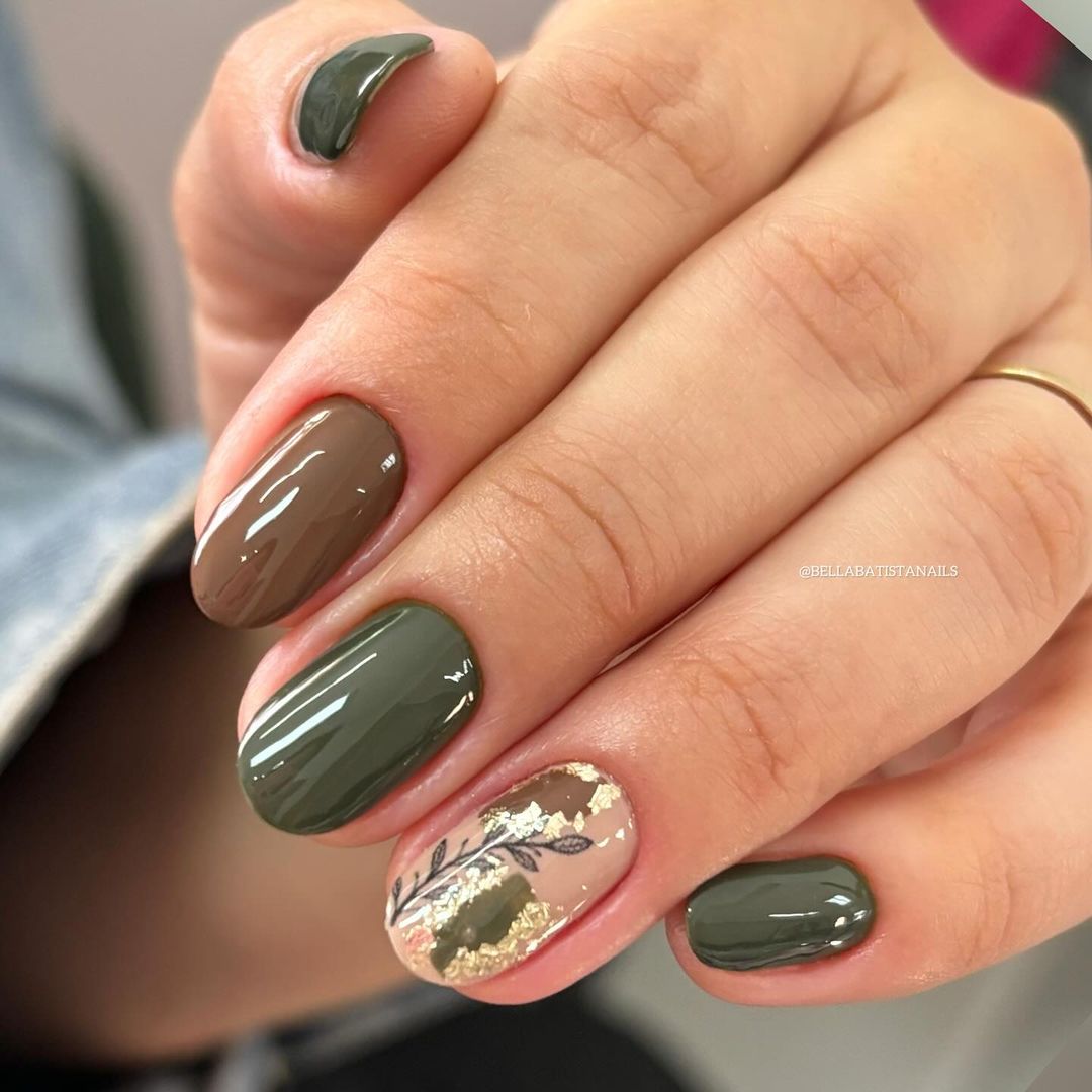 Осінній манікюр 2026 на короткі нігті: новинки, фото ідей %D0%B7%D0%B5%D0%BC%D0%BB%D1%8F%D0%BD%D0%BE%D0%B9, 18, Осінній манікюр 2026 на короткі нігті: новинки, фото ідей Осінній манікюр