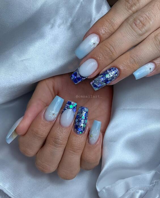 Новорічний манікюр: тренди, які захочеться повторити! Велика добірка фото %D1%81%D0%B8%D0%BD%D0%B8%D0%B95 17, 47, Новорічний манікюр: тренди, які захочеться повторити! Велика добірка фото новогодний маникюр