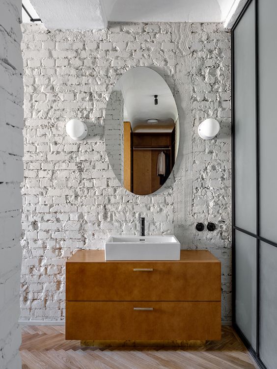 Біла цегляна стіна в інтер'єрі: поради, фото 10 8, 34, Біла цегляна стіна в інтер'єрі: поради, фото белая кирпичная стена