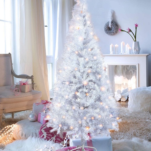 Як прикрасити білу ялинку красиво: 35 крутих ідей! Фото та поради 1 37, 31, Як прикрасити білу ялинку красиво: 35 крутих ідей! Фото та поради Як прикрасити білу ялинку