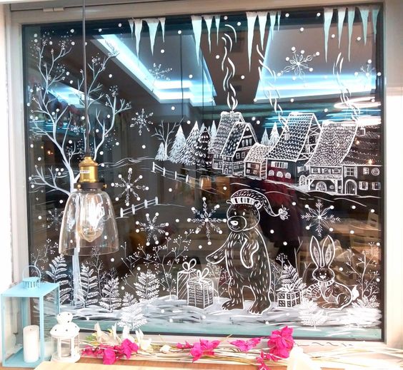 Як прикрасити вікно на Новий рік? Яскраві ідеї, фото, поради 1 75, 40, Як прикрасити вікно на Новий рік? Яскраві ідеї, фото, поради Як прикрасити вікно на Новий рік