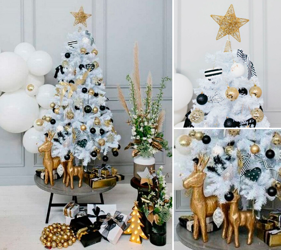 Як прикрасити білу ялинку красиво: 35 крутих ідей! Фото та поради 1 9, 17, Як прикрасити білу ялинку красиво: 35 крутих ідей! Фото та поради Як прикрасити білу ялинку