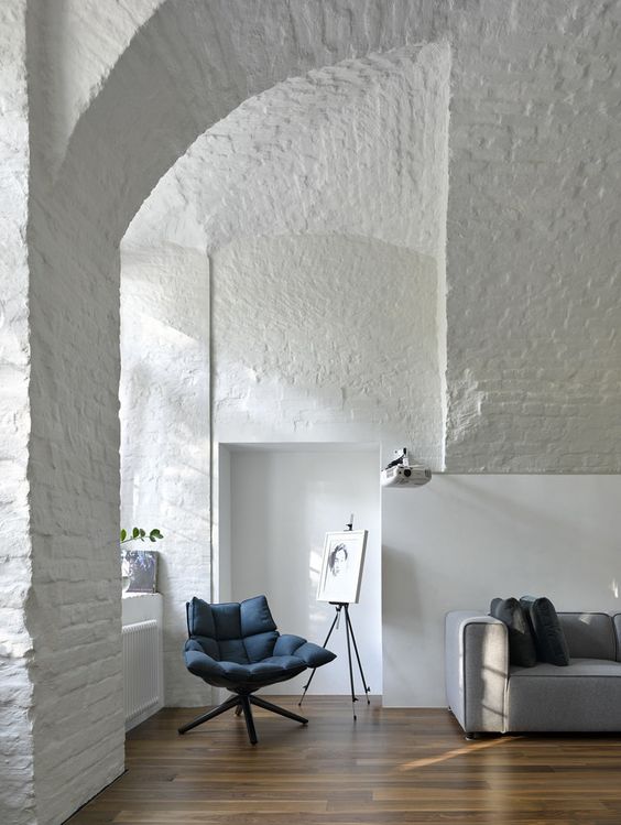 Біла цегляна стіна в інтер'єрі: поради, фото 22 6, 32, Біла цегляна стіна в інтер'єрі: поради, фото белая кирпичная стена