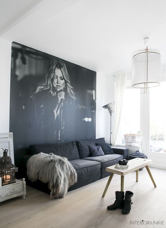 Акцентна стіна в інтер'єрі – як оформити у спальні, вітальні, кухні? Фото ідей 26 4, 32, Акцентна стіна в інтер'єрі – як оформити у спальні, вітальні, кухні? Фото ідей Акцентная стена