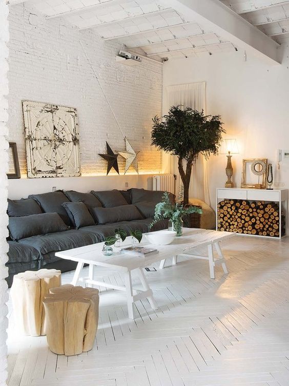 Біла цегляна стіна в інтер'єрі: поради, фото 61 2, 26, Біла цегляна стіна в інтер'єрі: поради, фото белая кирпичная стена