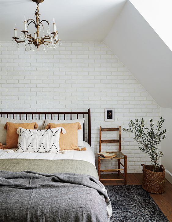 Біла цегляна стіна в інтер'єрі: поради, фото 75 2, 31, Біла цегляна стіна в інтер'єрі: поради, фото белая кирпичная стена