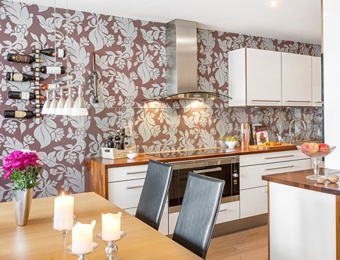 Шпалери на кухню – які вибрати: види та характеристики, кольори, тренди 85 4, 1, Шпалери на кухню – які вибрати: види та характеристики, кольори, тренди обои на кухню