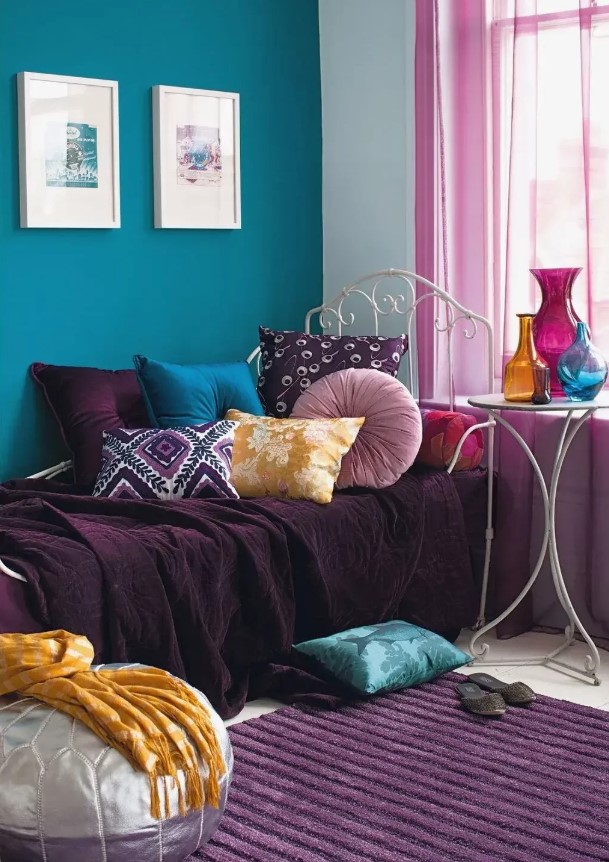 Як поєднувати кольори в інтер'єрі? Найкращі комбінації кольорів з фото fiolet, 41, Як поєднувати кольори в інтер'єрі? Найкращі комбінації кольорів з фото сочетания цветов