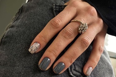 Осінній манікюр 2026 на короткі нігті: новинки, фото ідей , 30, Осінній манікюр 2026 на короткі нігті: новинки, фото ідей стрижки на кучеряве