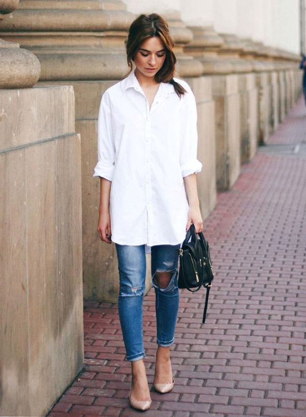 Стильні жіночі образи з білою сорочкою: як носити та з чим поєднувати – поради, ідеї, фото plate2, 16, Стильні жіночі образи з білою сорочкою: як носити та з чим поєднувати – поради, ідеї, фото образы