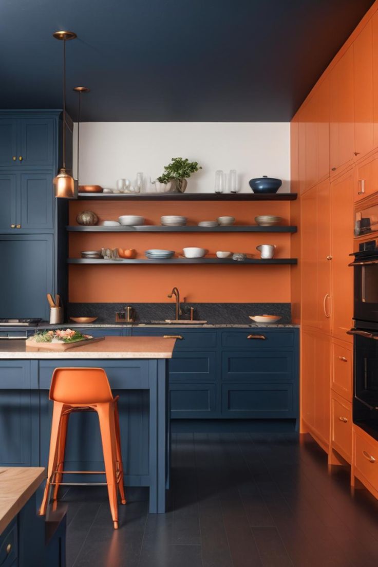 Як поєднувати кольори в інтер'єрі? Найкращі комбінації кольорів з фото sine oranzhevyj, 38, Як поєднувати кольори в інтер'єрі? Найкращі комбінації кольорів з фото сочетания цветов