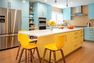 Як вибрати поєднання кольорів для кухні? 100 фото найкращих колірних комбінацій , 70, Як вибрати поєднання кольорів для кухні? 100 фото найкращих колірних комбінацій Новий рік